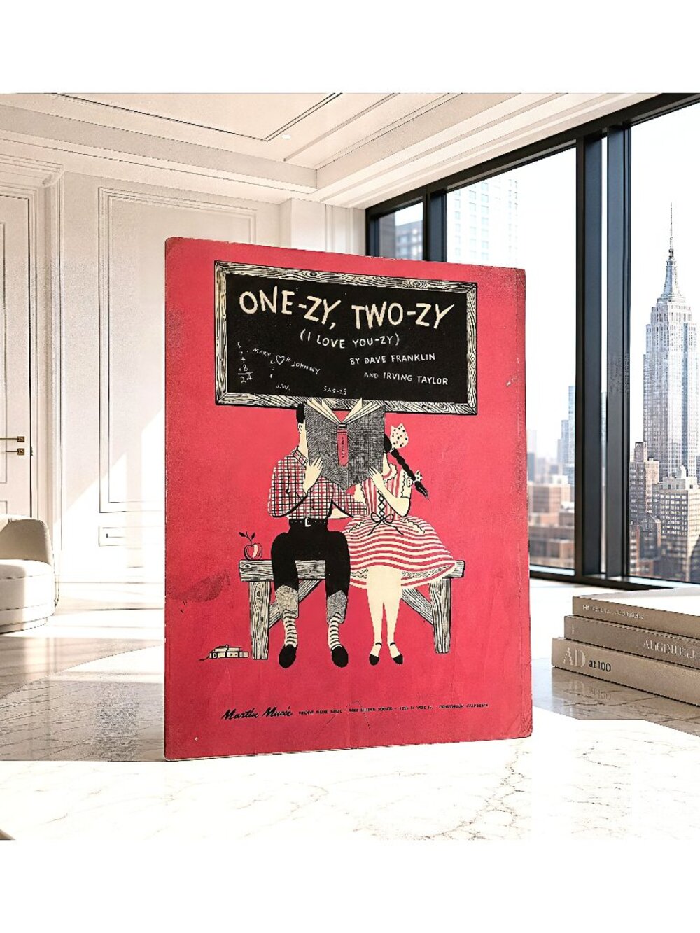 Vintage One-Zy Two-Zy I Love You-Zy Sheet Music Dave Franklin Irving Taylor